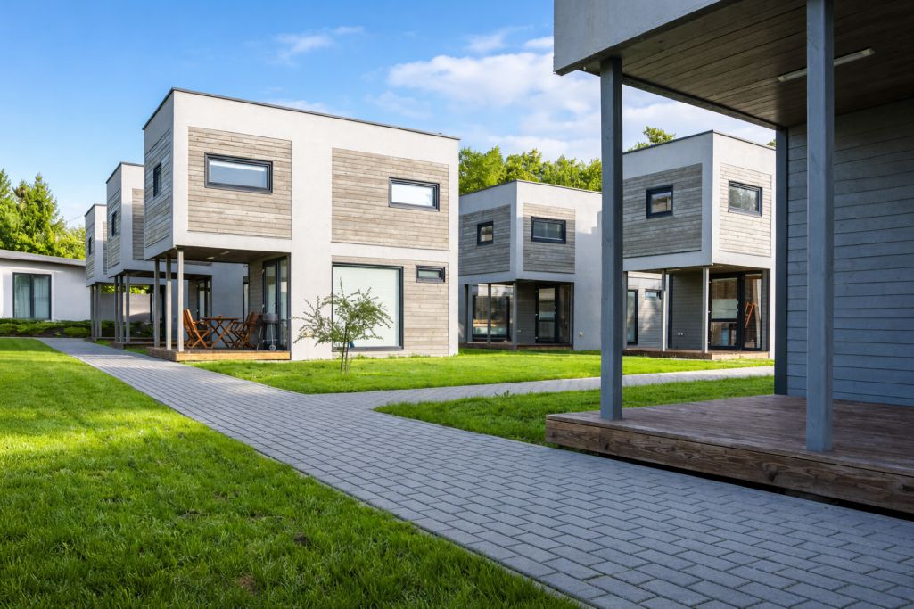 Wnętrze nowoczesnego domku nad morzem w Ustroniu Morskim